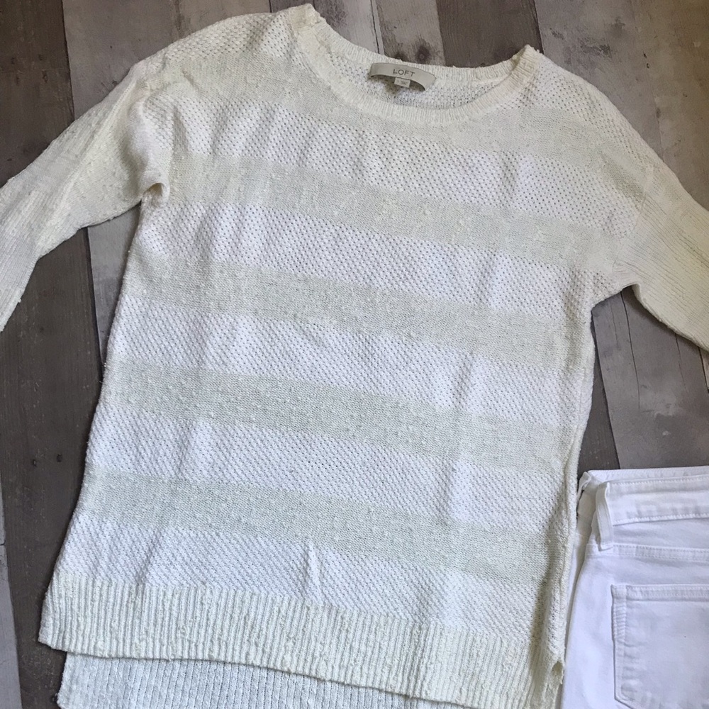 Woman’s Loft off white sweater